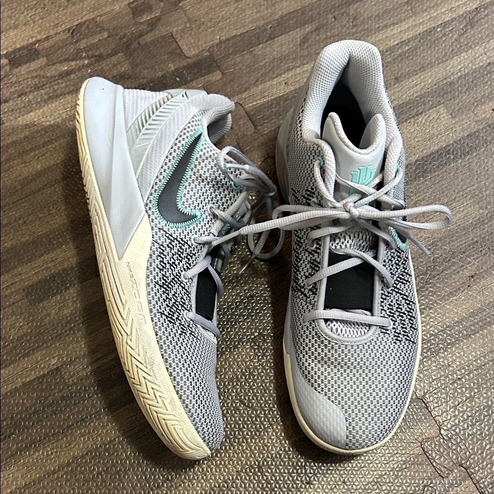Nike Kyrie Flytrap 2 Athletic Shoes in Gray and Teal